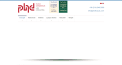 Desktop Screenshot of phdhukuk.com